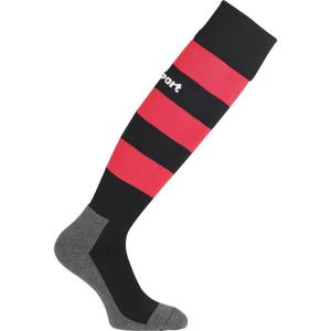100610007-calcetines-uhlsport-team-pro-essential-stripe-negro-rojo