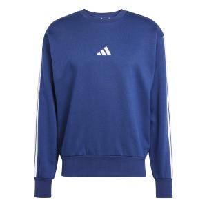 je6307-sudadera-adidas-essentials-3-stripes-fleece-azul-oscuro-blanco