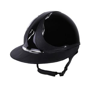 ecl-premg-cla-black-casco-de-equitacion-clasico-brillante-para-mujer-antares-shagreen-premium-eclipse-negro