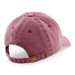 b655-vintagered-gorra-de-beisbol-vintage-de-perfil-bajo-beechfield-rojo-vintage-tu