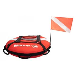 142860-boya-salvavidas-beuchat-apnee-focus-rojo-en-blanco-y-negro-tu