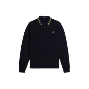 fpm3636-w53-polo-de-mangas-largas-con-doble-ribete-fred-perry-w53-navy-ecru-honeycomb