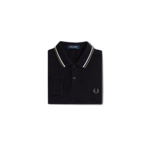 fpm3636-w54-polo-de-mangas-largas-con-doble-ribete-fred-perry-noir-ecru-laurier-vert