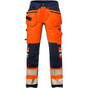 127734-271-pantalon-de-trabajo-de-alta-visibilidad-clase-2-fristads-outdoor-2707-plu-naranja-de-alta-visibilidad-azul-marino