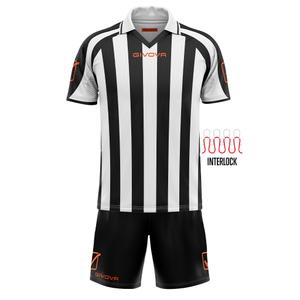 kitc24-1003-conjunto-de-camisa-y-pantalon-corto-givova-supporter-blanco-y-negro