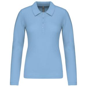 k257-skyblue-polo-mujer-de-manga-larga-kariban-pique-cielo-azul