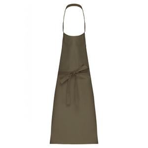 k8000-lightkhaki-delantal-kariban-polycoton-sans-poche-marron-caqui-tu