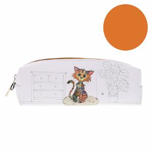 trop36j03-estuche-lindo-gatito-kiub-kook-blanco-naranja-6x19x6-cm
