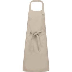 k8000-beige-delantal-kariban-polycoton-sans-poche-beige-tu