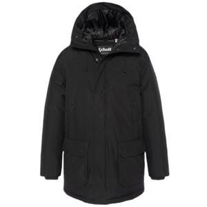 elder-black-parka-basica-con-capucha-schott-negro
